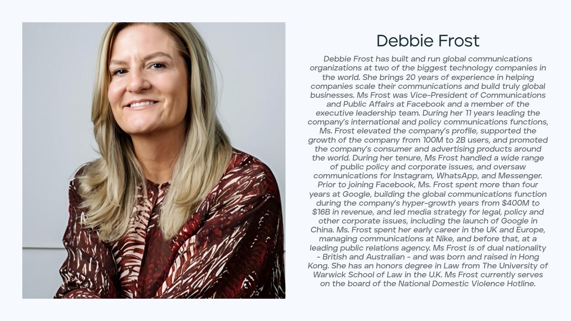 Debbie Frost