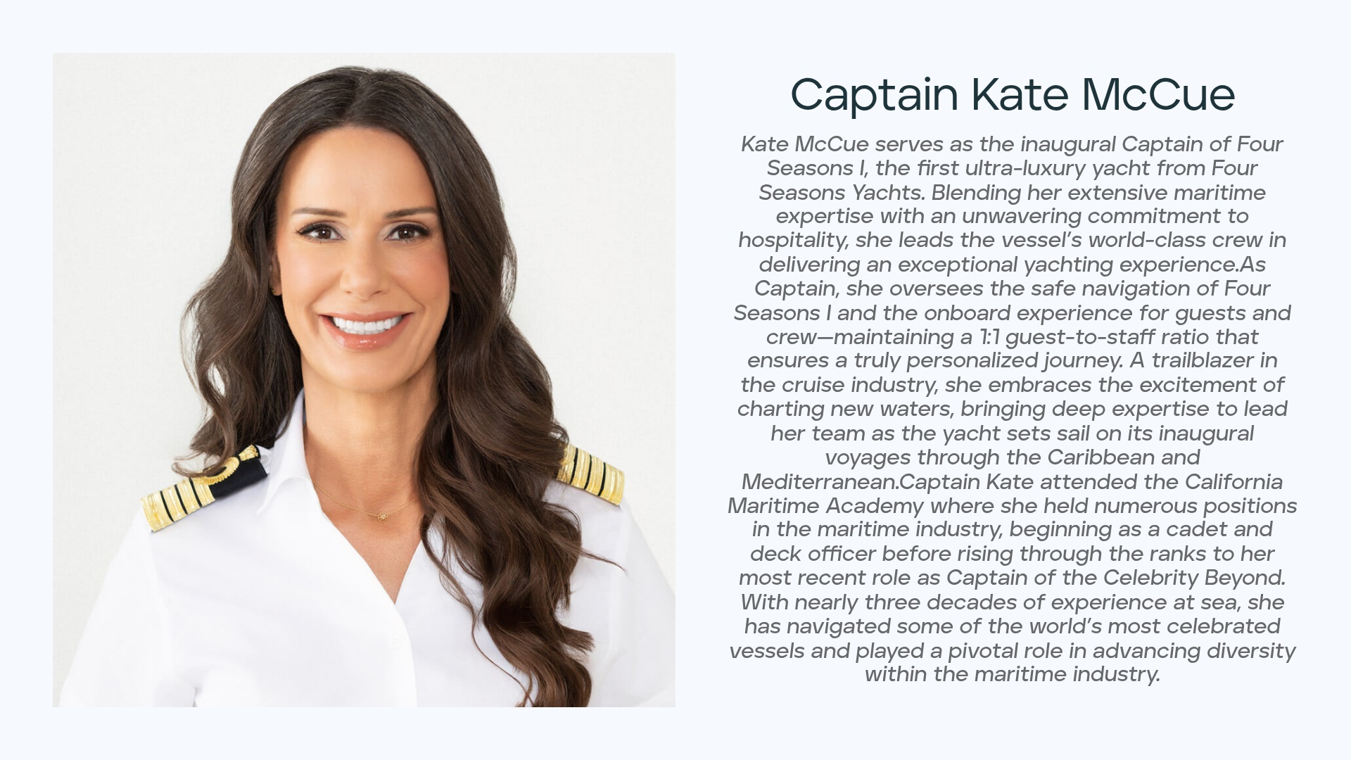 Captain Kate McCue