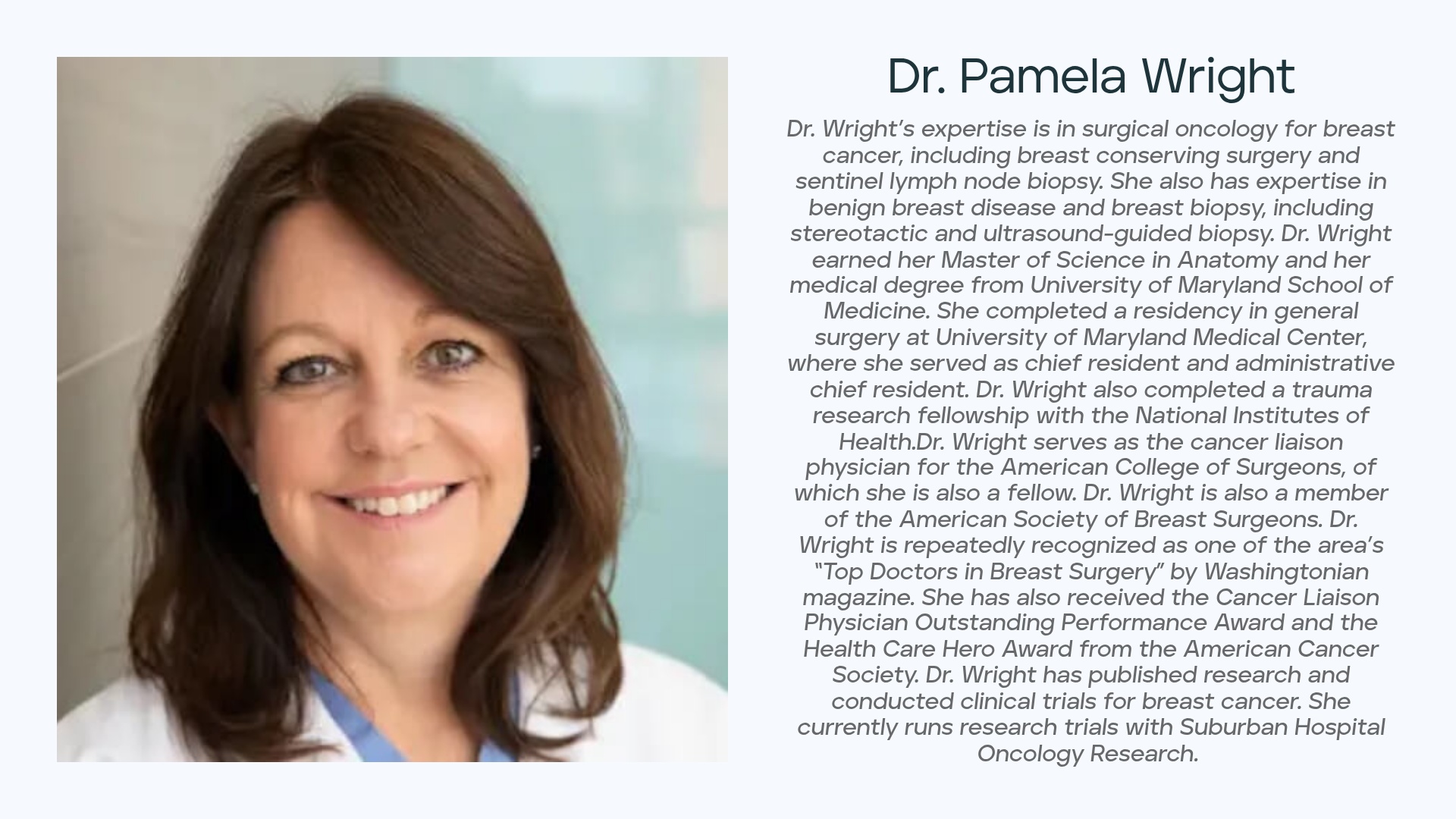 Dr. Pamela Wright